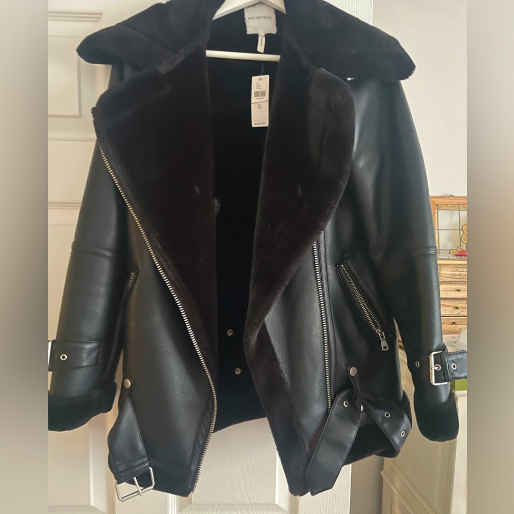 Leather Jacket- Anthropology Brand New